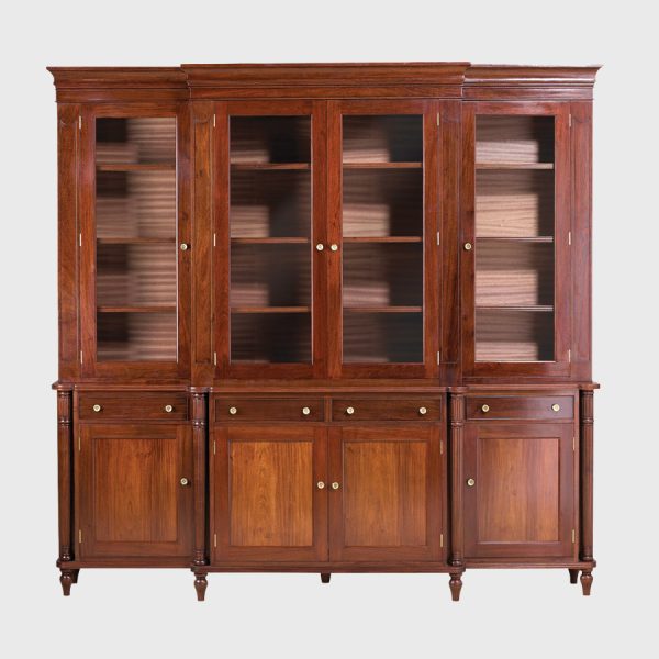Classic Breakfront Bookcase wide