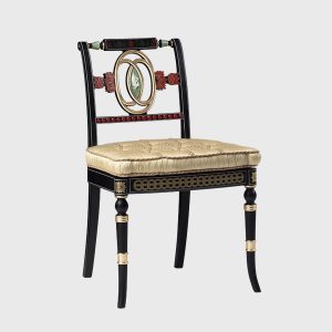 Classic Decorated Swan Side Chair