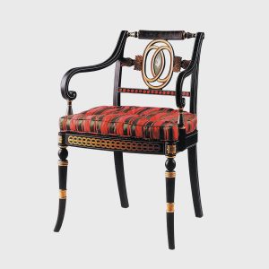 Classic Decorated Swan Elbow Chair