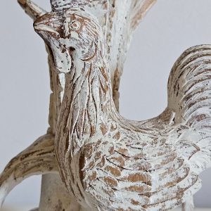 Carved Rooster table lamp