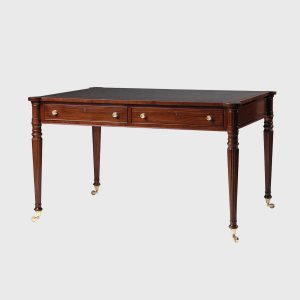 classic-four-drawer-library-table-with-leather-top