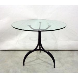 SK Tripod table w glass top