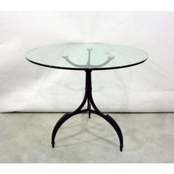 SK Tripod table w glass top