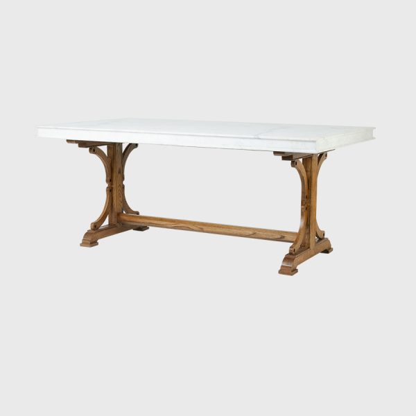 Alex dining table with marble top