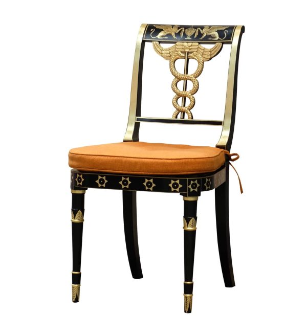 caduceus-decorated-recency-chair