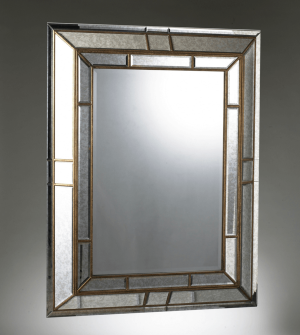 MATRIX gilt cushioned mirror