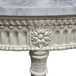 Classic Louis XVI demi-lune Console