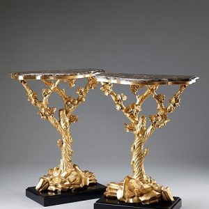Carved Tree Side Table TA 159