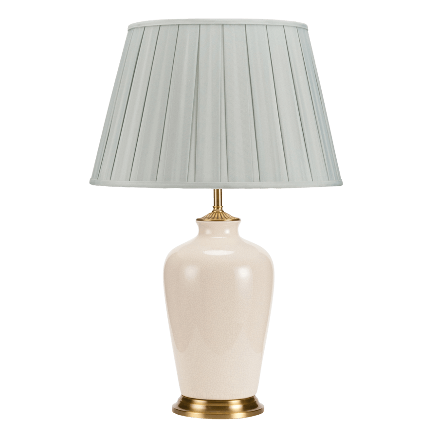 Ryhall Cream Crackle Large Table Lamp Classic Chair