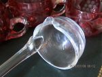 CRANBERRY CUT GLASS PUNCH SET F22