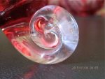 CRANBERRY CUT GLASS PUNCH SET F22