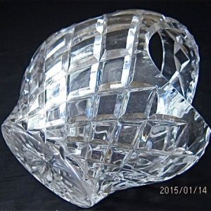 VINTAGE CUT GLASS BASKET