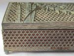 BRASS & WOODEN TRINKET BOX F14