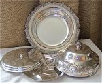 2 SILVER PLATED TUREENS F41