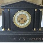 SLATE MANTEL CLOCK 10