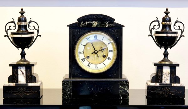 IRISH MANTEL CLOCK SET