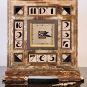 ART DECO ONYX CLOCK