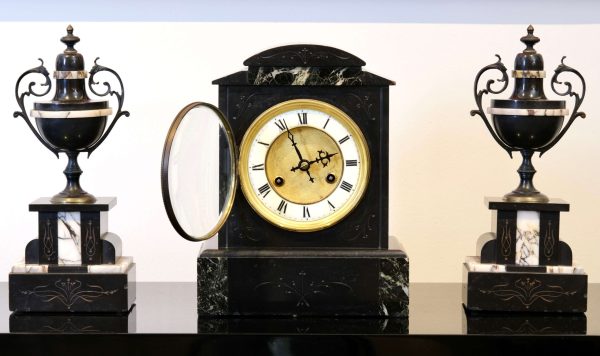 IRISH MANTEL CLOCK SET