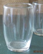 6 vintage glass tumblers