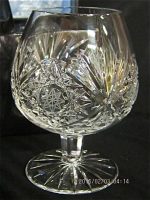 Bohemian glass brandy snifters