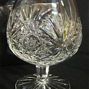 Bohemian glass brandy snifters