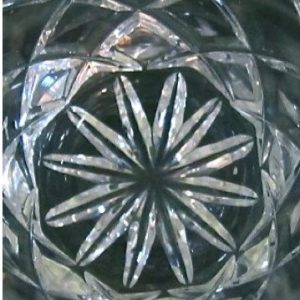 CRYSTAL CUT GLASS JAR