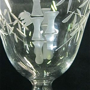 FINE ETCHED WINE GLASSES