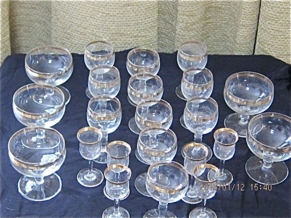 LEAD CRYSTAL GLASSES 22carat