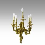 Pair of sconce 5 craved arms